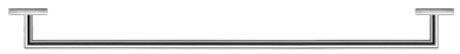 Duravit - Karree 34 1/8" Single Towel Bar in Chrome