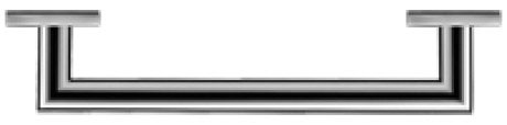 Duravit - Karree 14 1/2" Grab Bar in Chrome