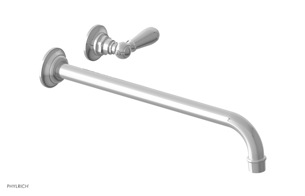 Phylrich - Jamestown Single Handle Wall Lavatory Set 14 Inch Spout - Lever Handle