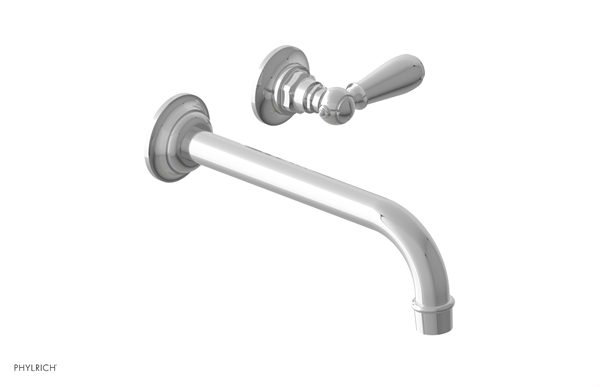 Phylrich - Jamestown Single Handle Wall Lavatory Set 7 1/2 Inch Spout - Lever Handle