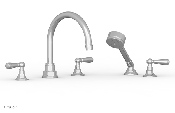 Phylrich - Jamestown Deck Tub Set with Hand Shower - Lever Handles