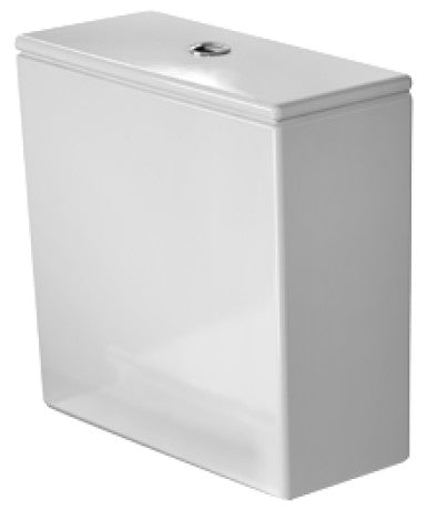 Duravit - DuraStyle Tank for Single Flush 1.28g Two Piece Toilet, Right Hand Lever, White