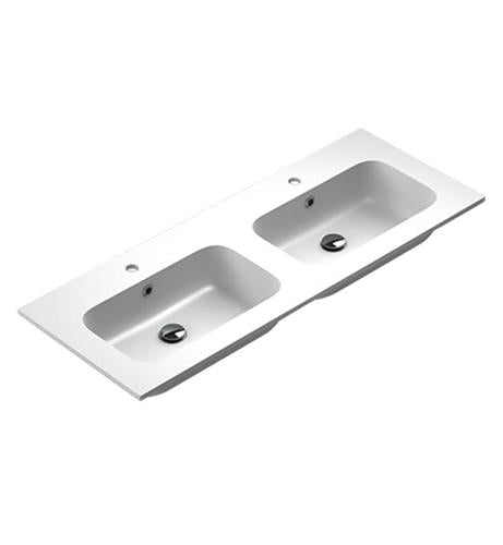 Sonia - Mx3 Basin 48 Inch(120Cm) 1Ø Double M-Marmo (Gloss)