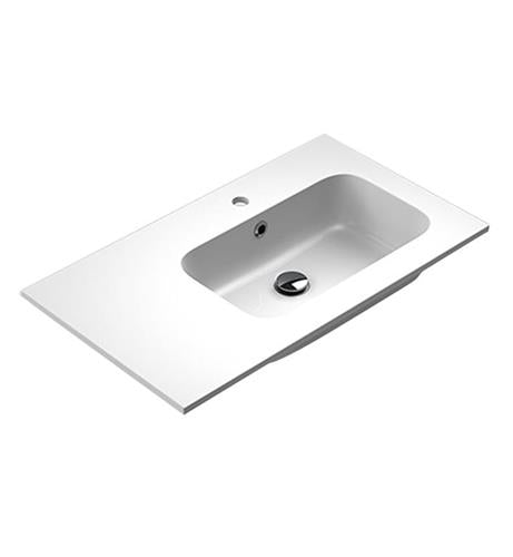 Sonia - Mx3 Basin 80 1Ø Offset Edge. Right Mineral Solid Matte