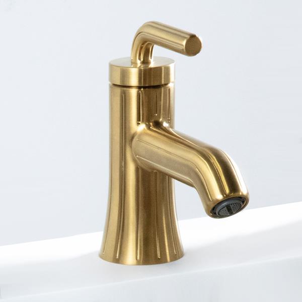 Lacava - Flutti J Shaped Handle For 1686 Faucet Without Fluted Detailing.