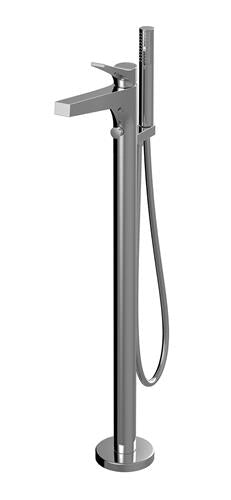 Aquabrass - Metro Floormount Tub Filler With Handshower