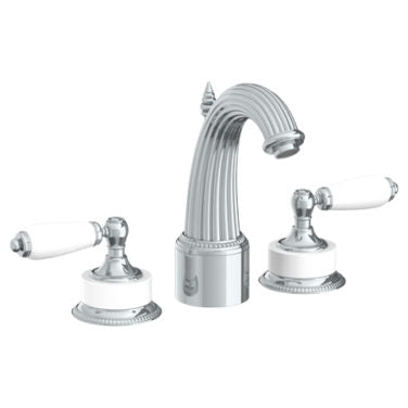 Watermark - Venetian Deck Mounted 3 Hole Extended Lavatory Set