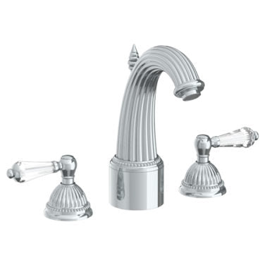 Watermark - Venetian Deck Mounted 3 Hole Extended Lavatory Set