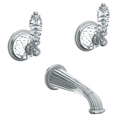 Watermark - Venetian Wall Mounted 3 Hole Bath Set