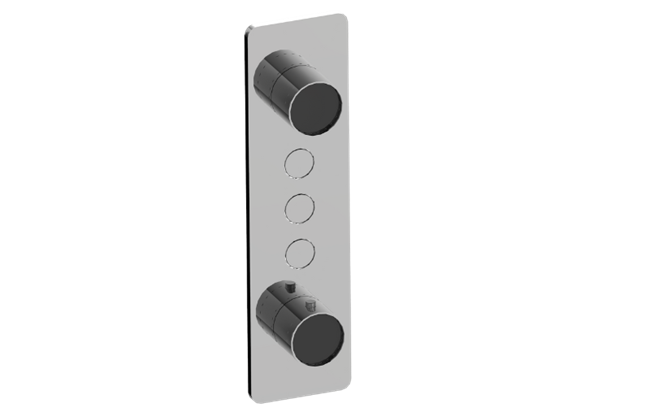 Graff - Riva Contemporary 3-Button Split Knob Vertical Trim