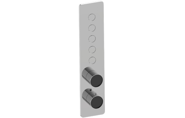 Graff - Riva Contemporary 5-Button Paired Knob Vertical Trim