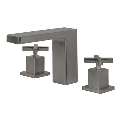 Lacava - Eleganza Deck Mount Three Hole Facuet With A Square Neck Spout, Two Handles, And A Pop Up, Drain Included