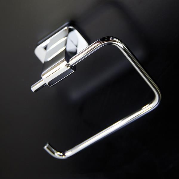 Lacava - Eleganza Wall Mount Toilet Paper Holder Made Of Chrome Plated Brass. W: 5 3/8 Inch, D: 2 5/8 Inch, H: 4 3/8 Inch