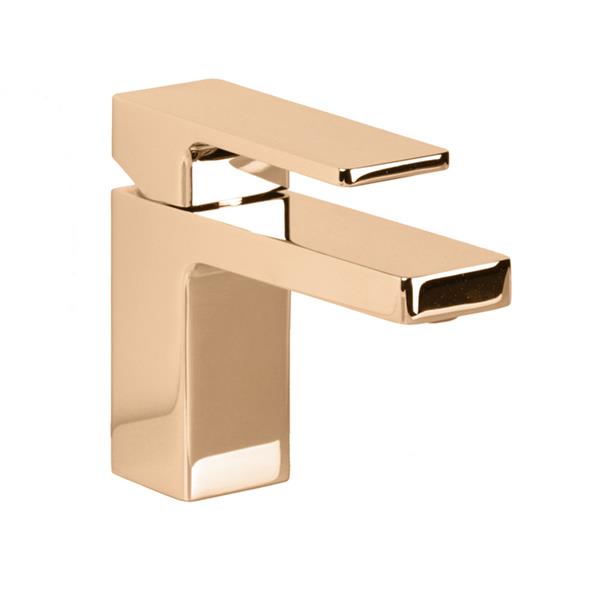 Lacava - Eleganza Deck Mount Single Hole Faucet With Lever Handle Pop Up Drain Included Spout: 4 7/8 Inch, H: 5 1/4 Inch