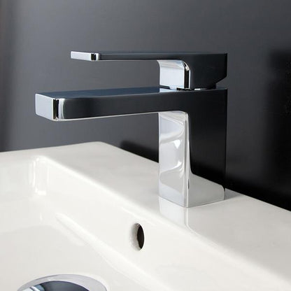 Lacava - Eleganza Deck Mount Single Hole Faucet With Lever Handle Pop Up Drain Included Spout: 4 7/8 Inch, H: 5 1/4 Inch