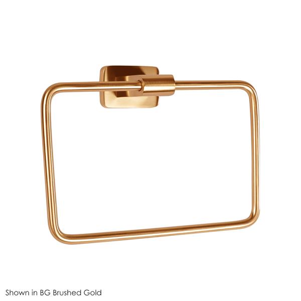 Lacava - Eleganza Wall Mount Towel Ring Made Of Chrome Plated Brass W: 7 1/2 Inch, D: 2 5/8 Inch, H: 5 1/2 Inch