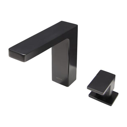 Lacava - Eleganza Deck Mount Two Hole Faucet With A Square Neck Spout, Lever Handle, And A Pop Up Drain