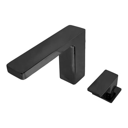 Lacava - Eleganza Deck Mount Two Hole Faucet With A Square Neck Spout, Lever Handle, And A Pop Up Drain