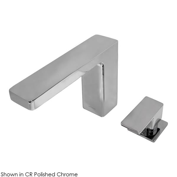 Lacava - Eleganza Deck Mount Two Hole Faucet With A Square Neck Spout, Lever Handle, And A Pop Up Drain