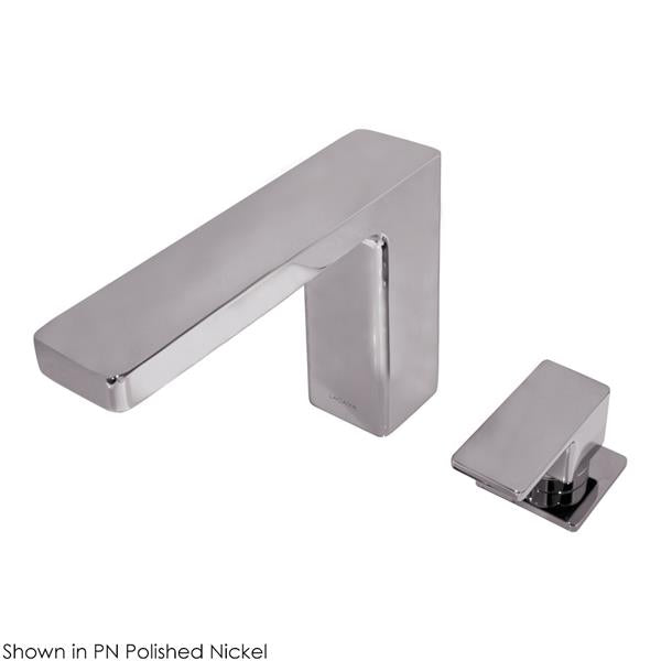 Lacava - Eleganza Deck Mount Two Hole Faucet With A Square Neck Spout, Lever Handle, And A Pop Up Drain