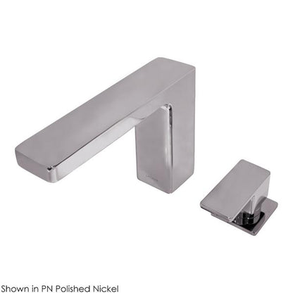 Lacava - Eleganza Deck Mount Two Hole Faucet With A Square Neck Spout, Lever Handle, And A Pop Up Drain