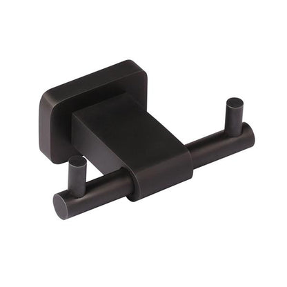 Lacava - Eleganza Wall Mount Double Robe Hook Made Of Chrome Plated Brass W: 4 Inch, D: 2 5/8 Inch, H: 1 3/8 Inch