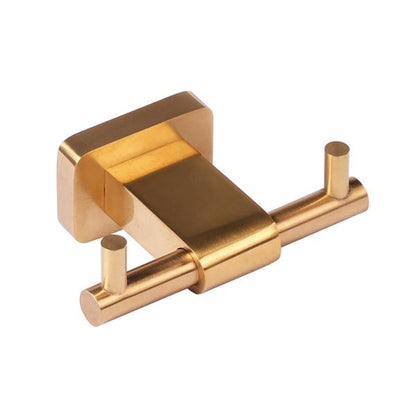 Lacava - Eleganza Wall Mount Double Robe Hook Made Of Chrome Plated Brass W: 4 Inch, D: 2 5/8 Inch, H: 1 3/8 Inch
