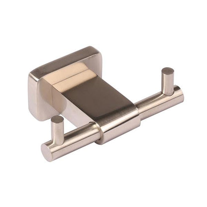 Lacava - Eleganza Wall Mount Double Robe Hook Made Of Chrome Plated Brass W: 4 Inch, D: 2 5/8 Inch, H: 1 3/8 Inch