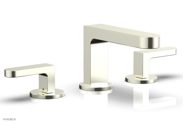 Phylrich - Rond Widespread Faucet Low Spout - Blade Handles