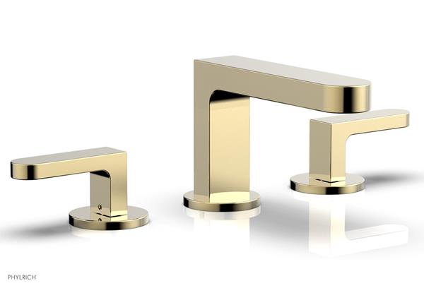 Phylrich - Rond Widespread Faucet Low Spout - Blade Handles
