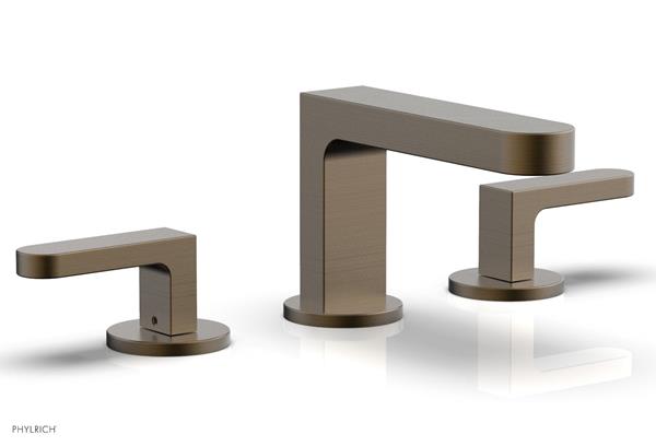 Phylrich - Rond Widespread Faucet Low Spout - Blade Handles