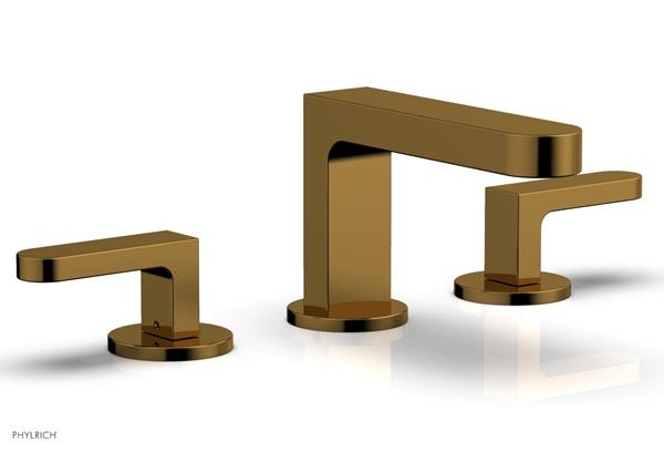 Phylrich - Rond Widespread Faucet Low Spout - Blade Handles