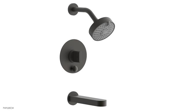 Phylrich - Rond Pressure Balance Tub and Shower Set - Blade Handle