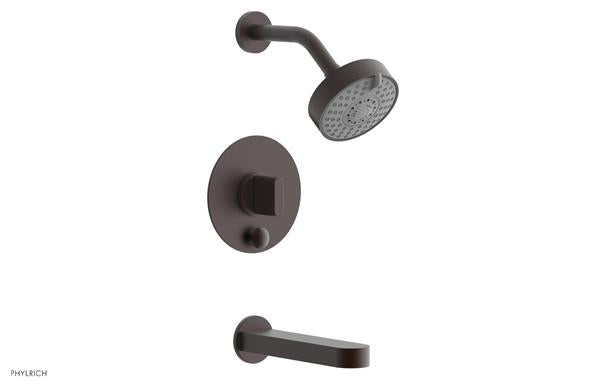 Phylrich - Rond Pressure Balance Tub and Shower Set - Blade Handle