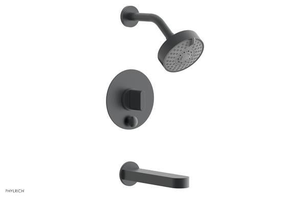 Phylrich - Rond Pressure Balance Tub and Shower Set - Blade Handle