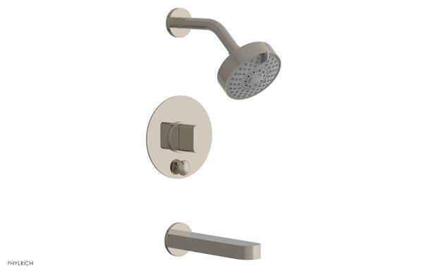 Phylrich - Rond Pressure Balance Tub and Shower Set - Blade Handle