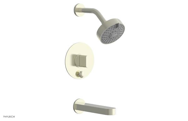 Phylrich - Rond Pressure Balance Tub and Shower Set - Blade Handle
