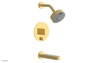 Phylrich - Rond Pressure Balance Tub and Shower Set - Blade Handle