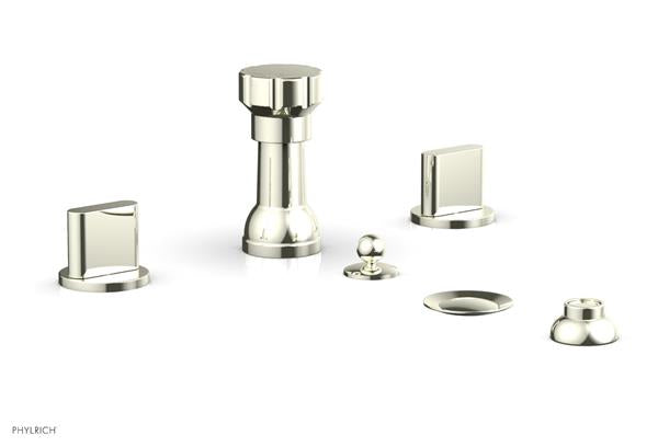Phylrich - Rond Four Hole Bidet Set - Blade Handle