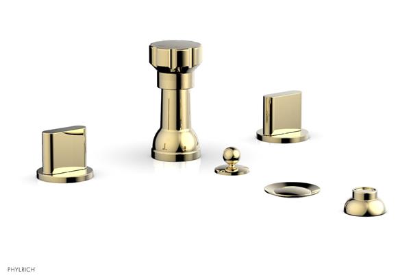 Phylrich - Rond Four Hole Bidet Set - Blade Handle