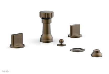 Phylrich - Rond Four Hole Bidet Set - Blade Handle
