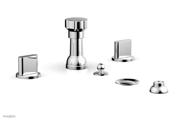 Phylrich - Rond Four Hole Bidet Set - Blade Handle