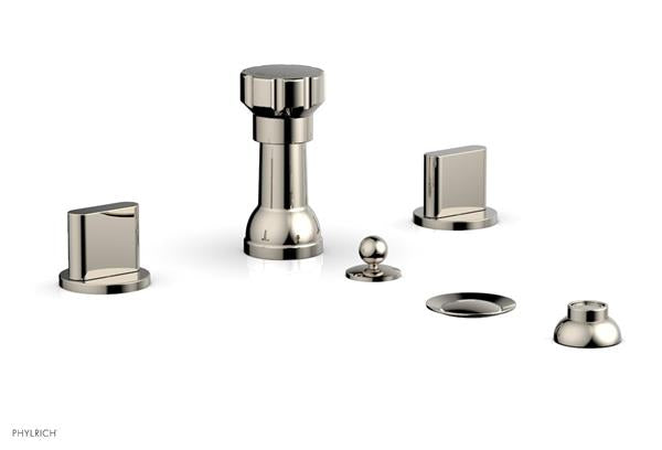 Phylrich - Rond Four Hole Bidet Set - Blade Handle