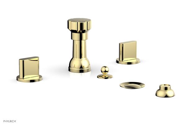 Phylrich - Rond Four Hole Bidet Set - Blade Handle