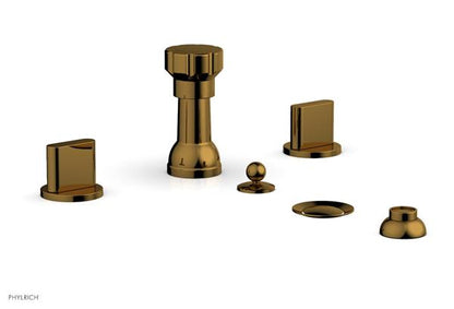 Phylrich - Rond Four Hole Bidet Set - Blade Handle