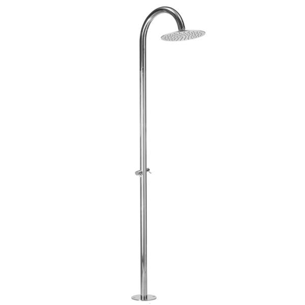 Jaclo - Aqua Staccato Outdoor Shower Column - Floor Install
