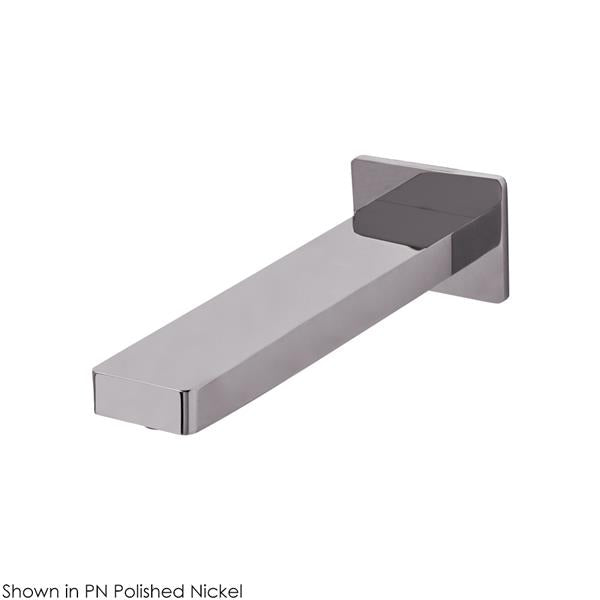Lacava - Eleganza Wall Mount Spout For A Bathtub. Mixer Sold Separately. Spout: 8 1/4 Inch, H:2 3/8 Inch