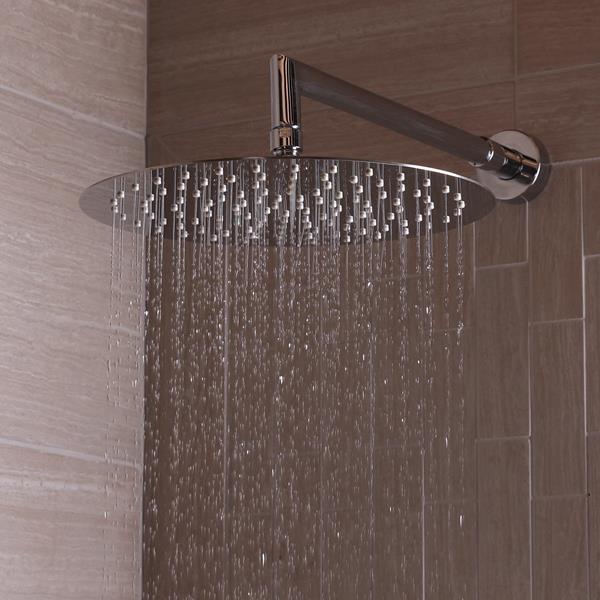 Lacava - Eleganza  Ceilling Mount Tilting Round Rain Shower Head With Ultra Thin Edge And Flow Regulator 3.1 Gal/M