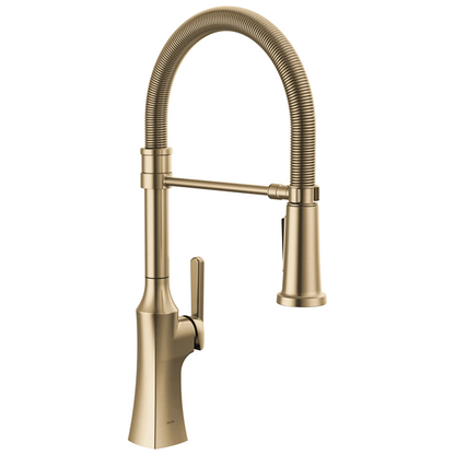 Delta - Ermelo Single Handle Pull-Down Kitchen Faucet With Spring Spout