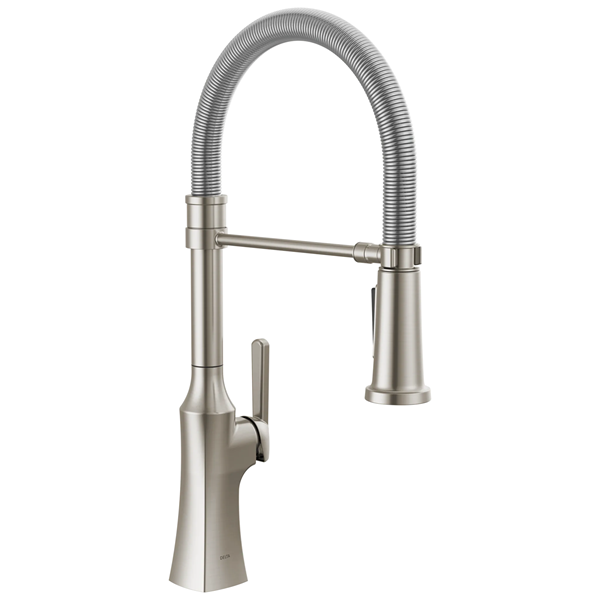 Delta - Ermelo Single Handle Pull-Down Kitchen Faucet With Spring Spout